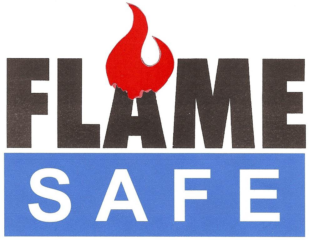 fire retardant fabric logo